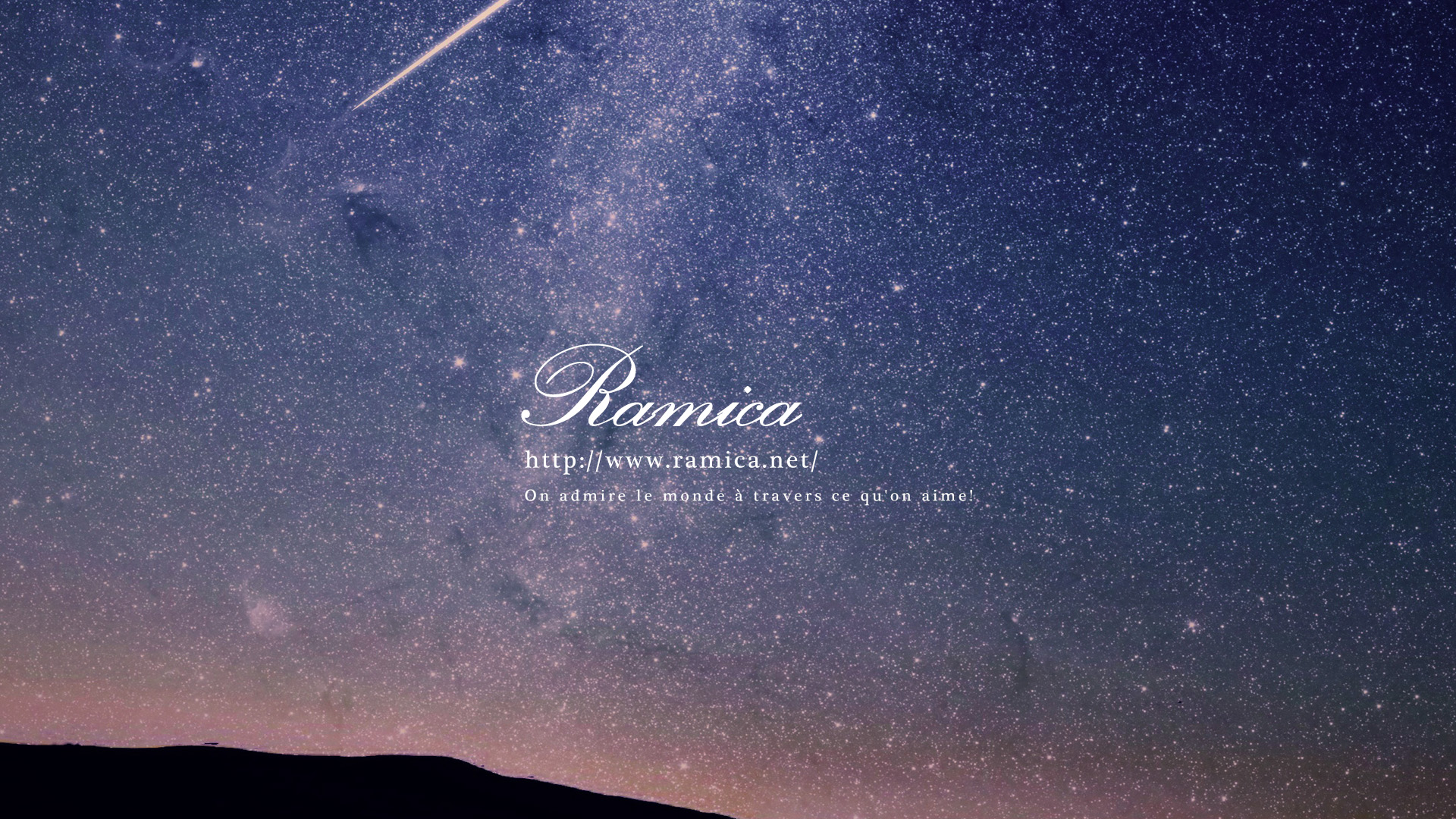 Pc パソコン用無料壁紙ダウンロード 夜の星空と流星 Ramica