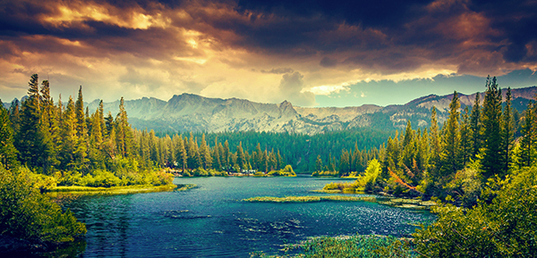 無料で使えるフリー画像 写真素材 壮大な自然と湖 Ramica